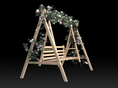 Rose swing 3D model