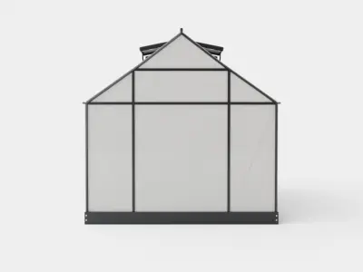 Greenhouse Venus 6200 Glass Black Low-poly 3D model