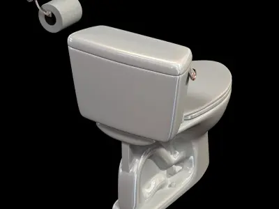 Toto eco drake close coupled toilet 3D model