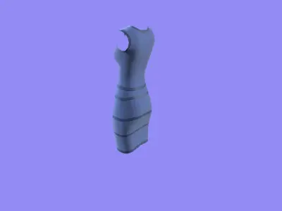 CLOTH DRESS AND SKIRT for character Low-poly 3D model