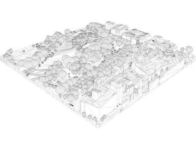 London city tile Level 2 block TQ2979 North East 3D model