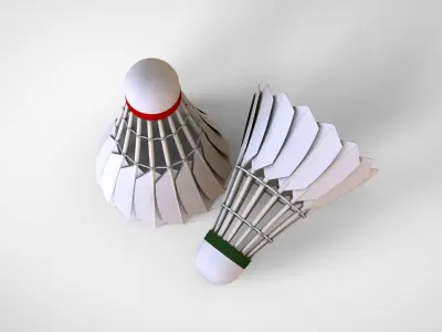 Badminton Shuttlecock 3D model