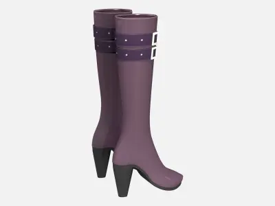 Army Uniform Boots Low-poly 3D model