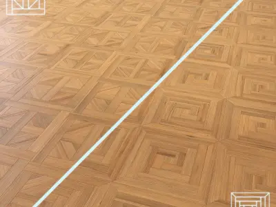 Parquet - Laminate - Wooden floor Low-poly 3D model 51