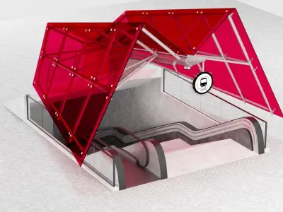 Subway Entarnce 3D model