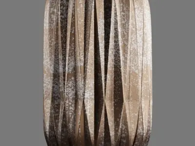 Easi Garden Stool in Brown 3D model