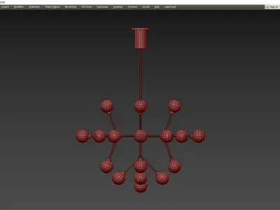 MARA CHANDELIER Low-poly 3D model