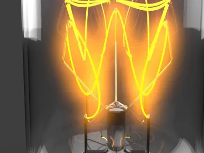 Small classic light bulb Free 3D model