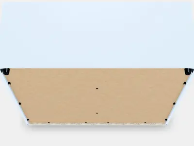 VIHALS Cabinet with sliding glass doors 3D model