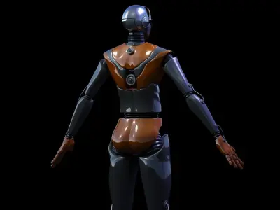 ROBOT 4 female 3D model