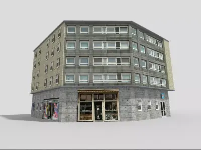 city building 15 Low-poly 3D model