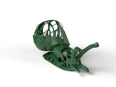 Snail Dust Voronoi Low-poly 3D model