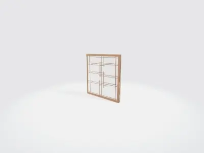 Japanese traditional doors 3D model