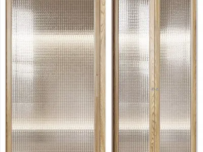 wooden classical door 3D model