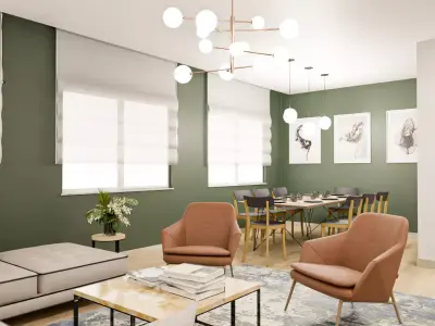 Living Room Realistic 3D model