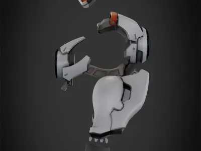 Overwatch Tracer Amor and Mask for Cosplay 3D print model