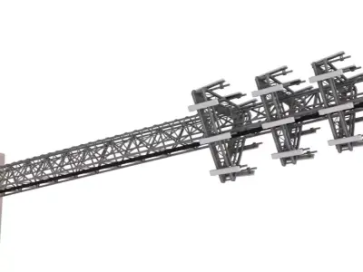 Cellular Tower Site 3D model