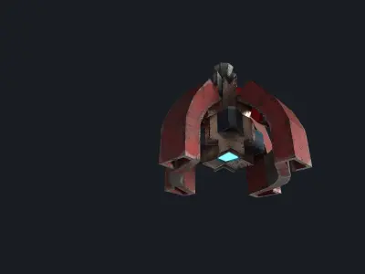 SCI-FI PROBE  Low-poly 3D model