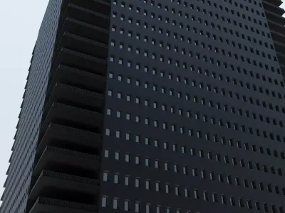 3d building model tall in sky Free low-poly 3D model