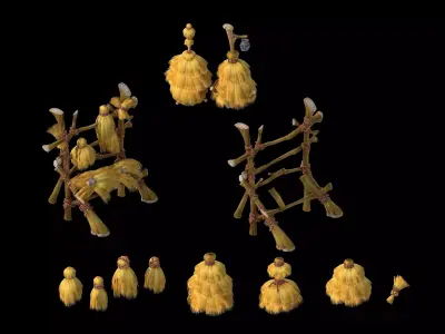 Weeds - Sun Valley Rack 01 3D model