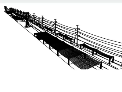Powerline Safety Net 3D model