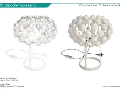 Caboche Lighting Collection Foscarini 3D model