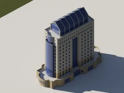 Building 02 3D model buy