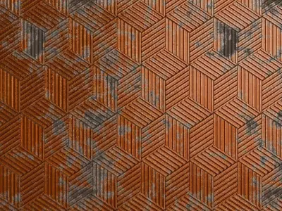 Rusty Metal Plate Rusted Industrial PBR Seamless Texture