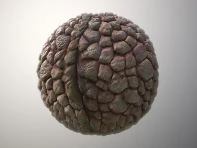 Material Skin Monster 33 Seamless PBR Texture Texture