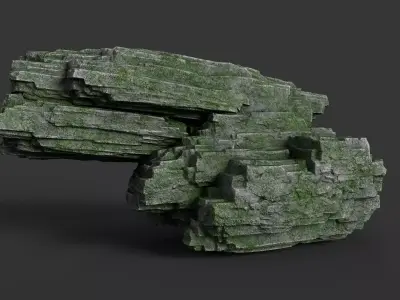 Rock 8-1 Low-poly 3D model