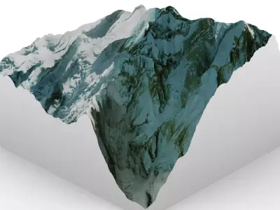 Mount Annapurna 3D model