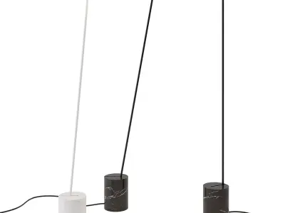 Circles and Rising Floor Lamp by Millelumen 3D model