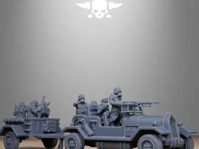 GrimGuard Support Vehicles 3D print model