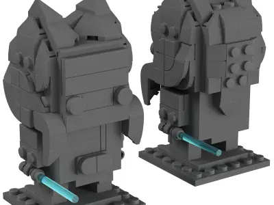 Lego Brickheadz - 40539 Ahsoka Tano 3D model