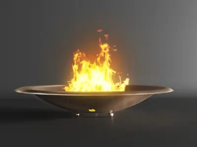 Firebowl bronze by Firefeatures 3D model