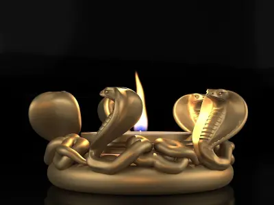 TEALIGHT HOLDER COBRA V2 3D print model