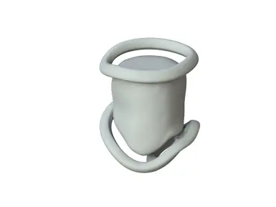 SciFi Shape Object Low Poly Low-poly 3D model 30