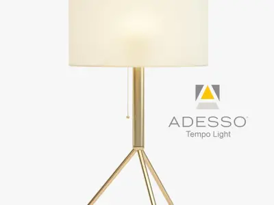 Adesso Tempo Floor and Table Lamp Low-poly 3D model