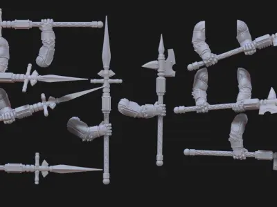 Tempest Legion - MK3 Heavy Infantry Weapons Pack 1 3D print model