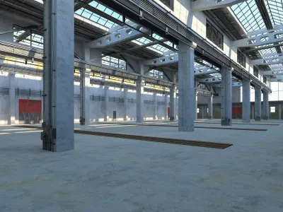 Old Factory Building 3D model