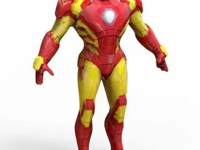 Avengers endgame IRON MAN 3D model Low-poly 3D model
