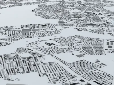 Newcastle Streets and Buildings 3D model