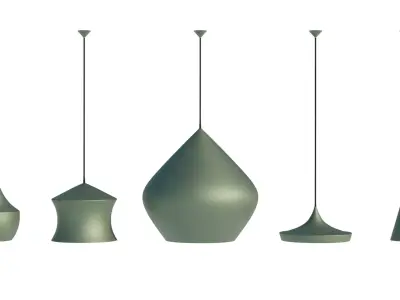 Beat range pendant lights collection 3D model