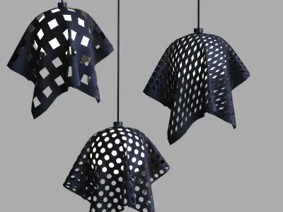9 Hanging Light Low-poly 3D model