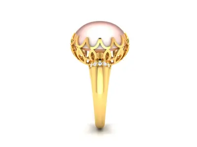 Women Ring  Render 3dm STL OBJ FBX Details 3D print model 52