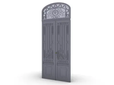 Classic Iron Wrought Door 3D model