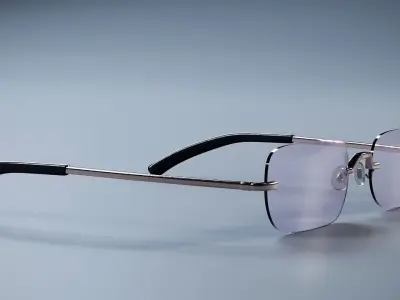 Gojo Satoru Glasses and Sunglasses 3D model