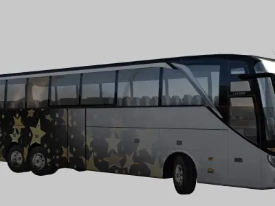 Setra S 516 HDH Low-poly 3D model