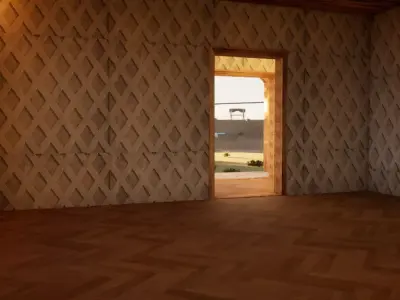 family old house Low-poly 3D model