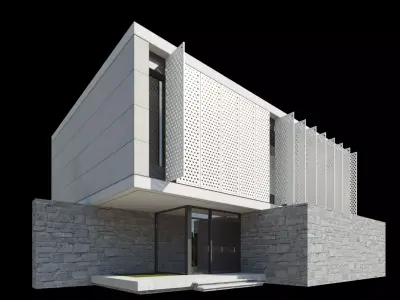 Modern Villa Design 008 3D model